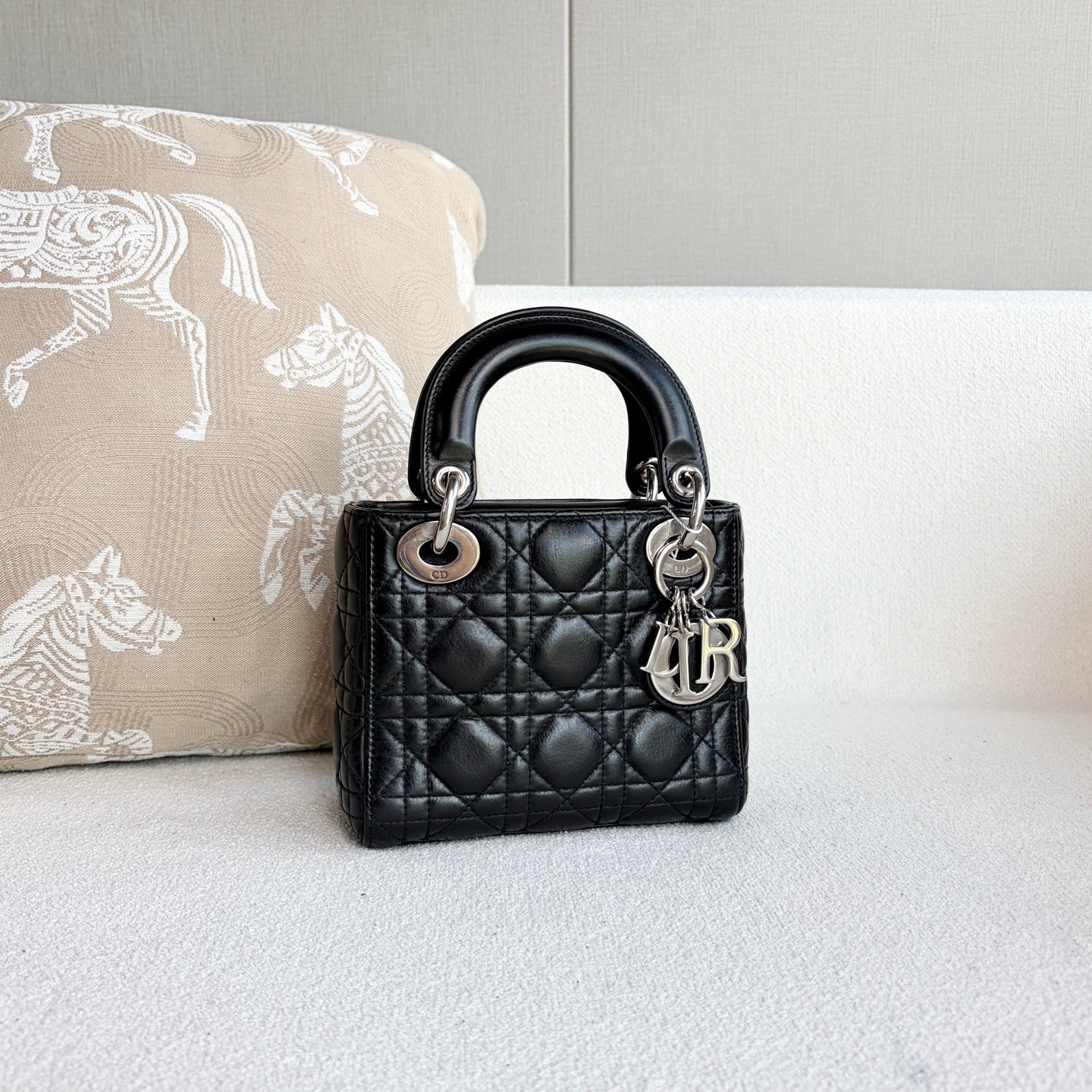 Dior - Lady Dior - Leather - Black - (mini)