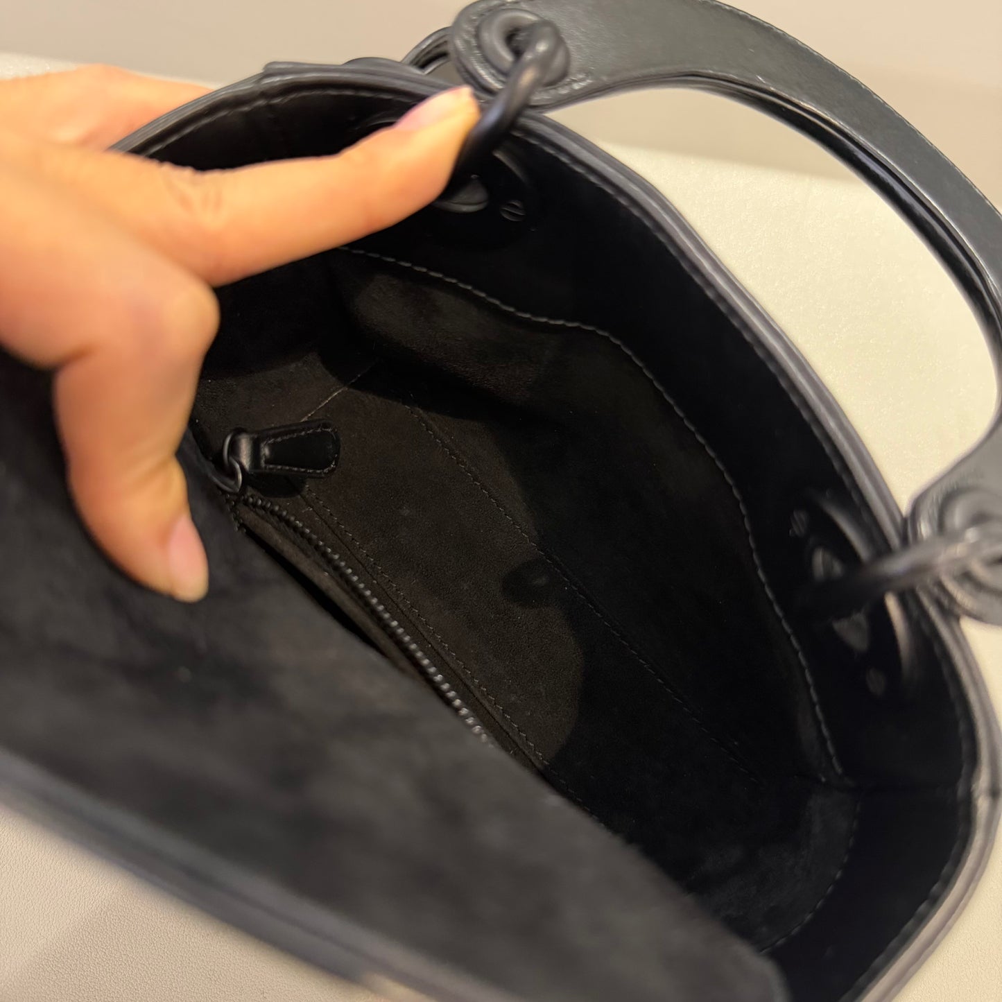 Dior - Lady Dior - Leather - Black - (mini)