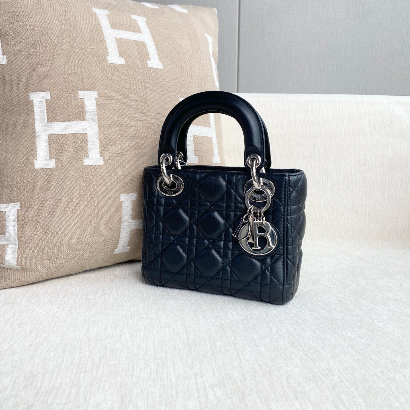 Dior - Lady Dior - Leather - Black - (mini)