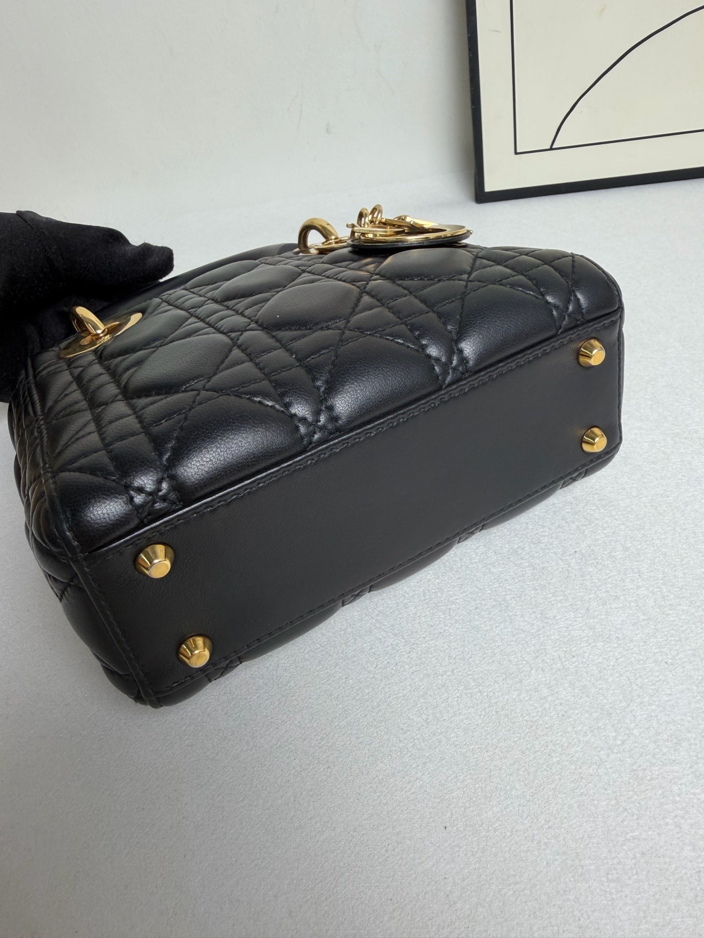 Dior - Lady Dior - Leather - Black - (mini)