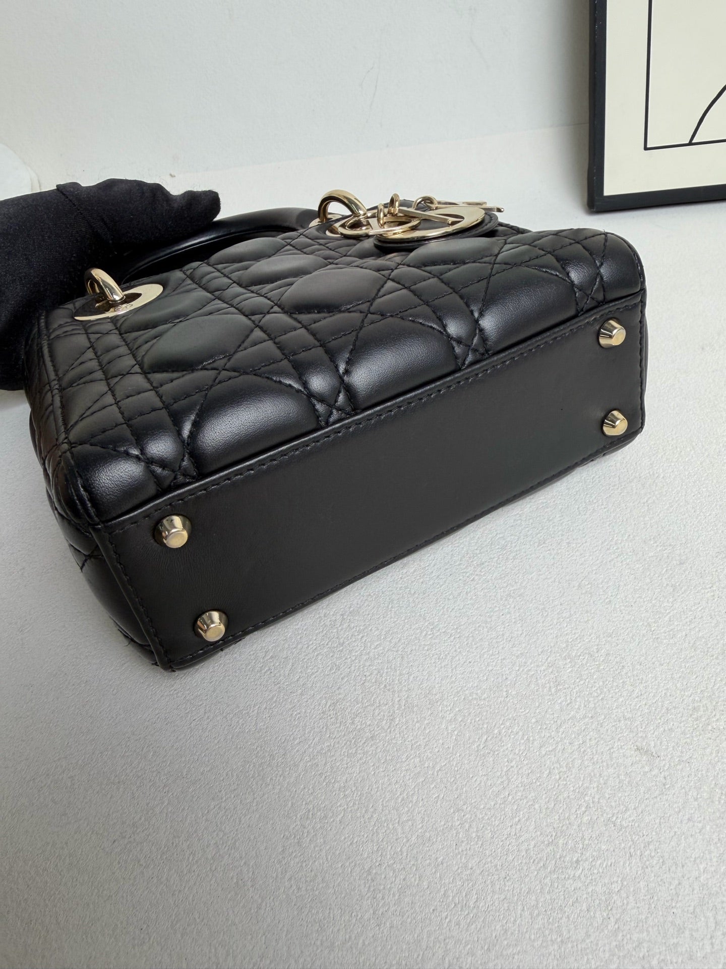 Dior - Lady Dior - Leather - Black - (mini)