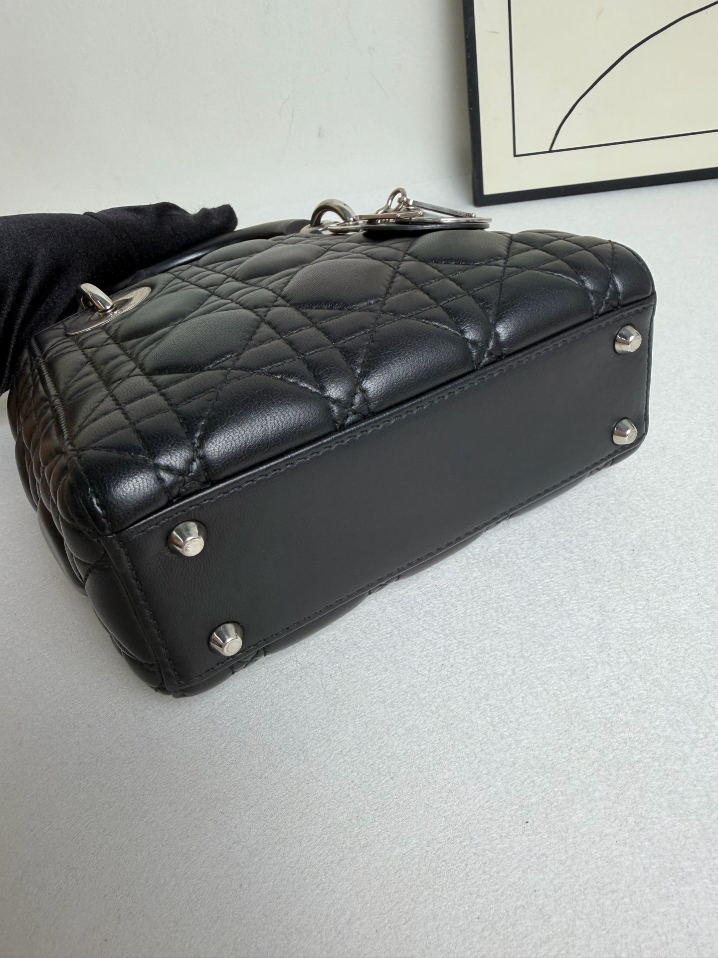 Dior - Lady Dior - Leather - Black - (mini)