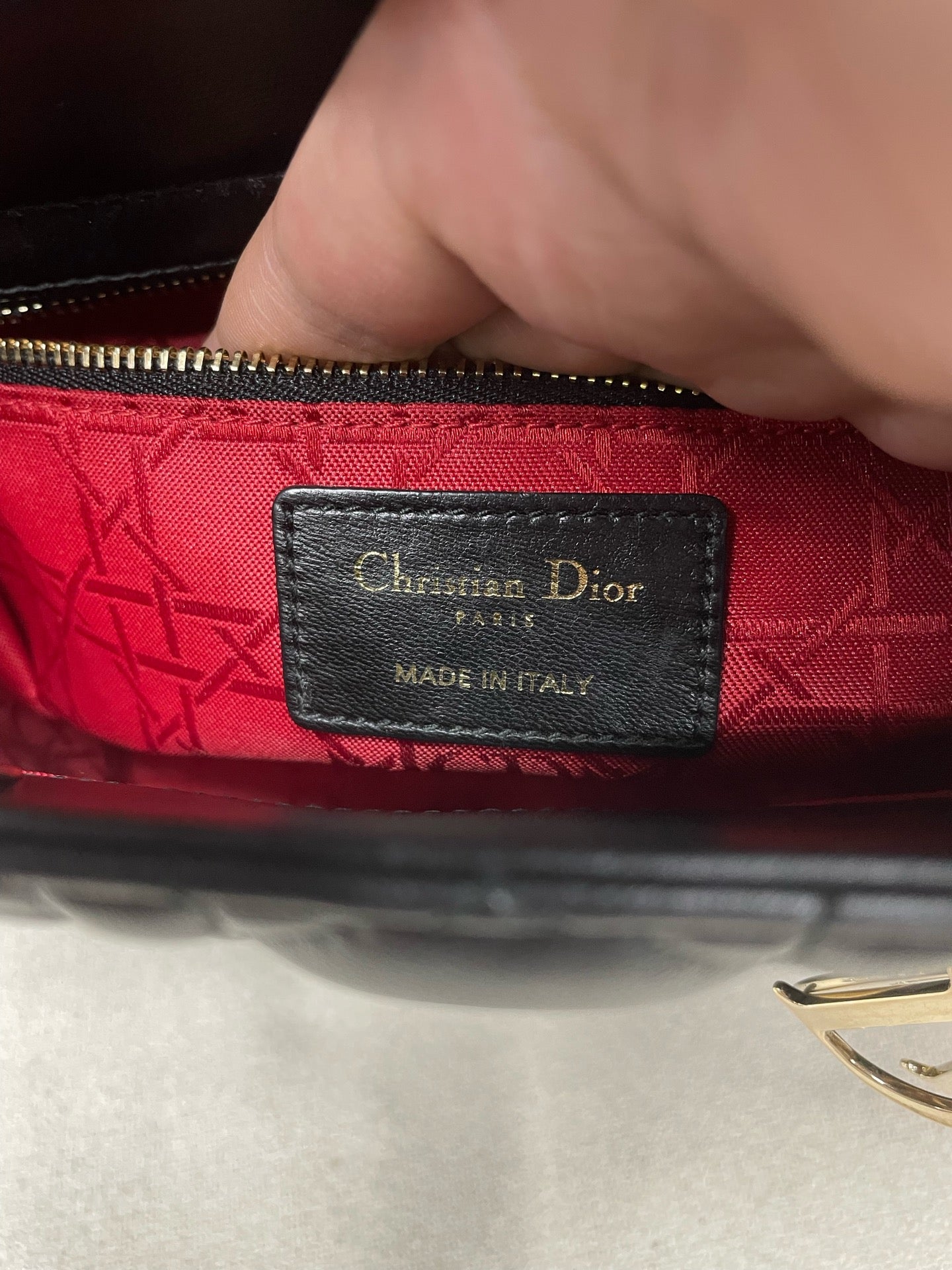 Dior - Lady Dior - Leather - Black - (mini)