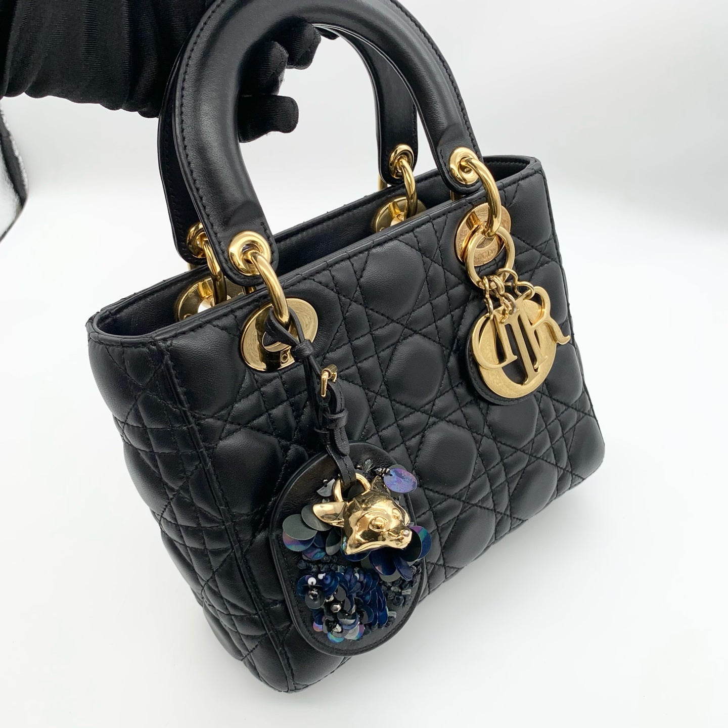 Dior - Lady Dior - Leather - Black - (mini)