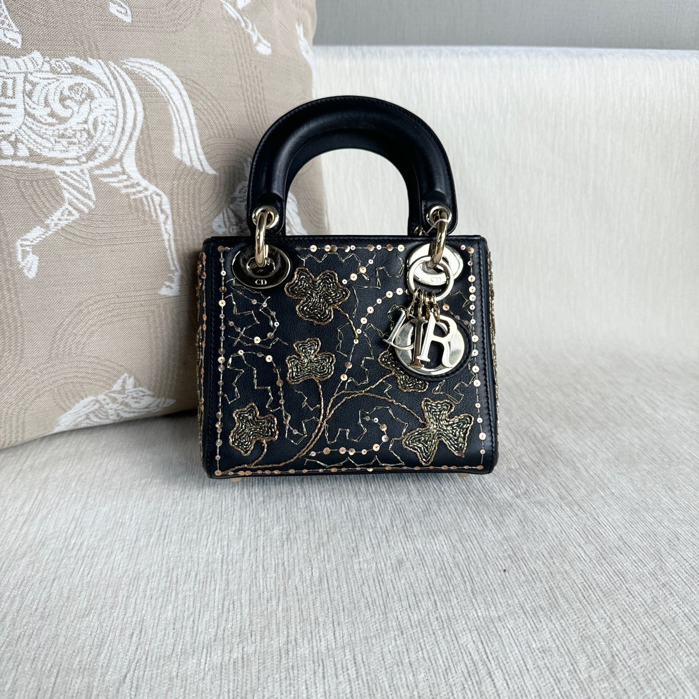 Dior - Lady Dior - Leather - Black - (mini)