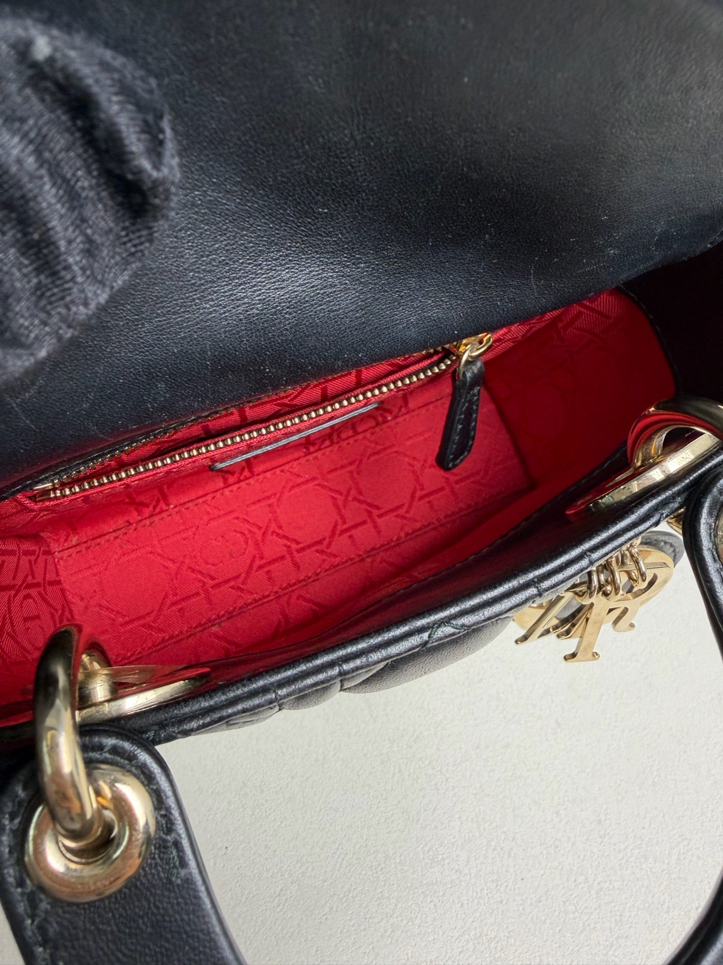 Dior - Lady Dior - Leather - Black - (mini)