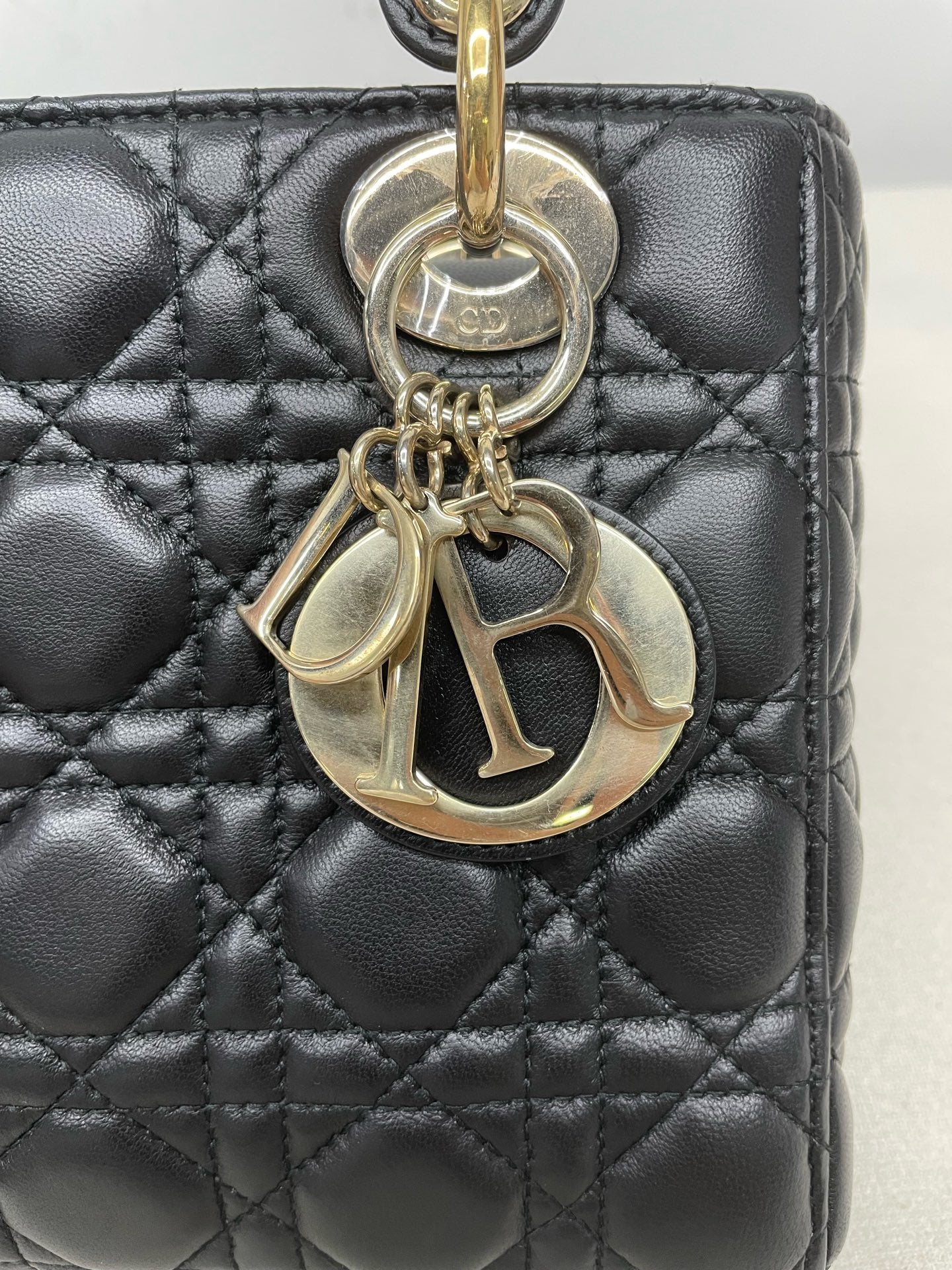 Dior - Lady Dior - Leather - Black - (mini)
