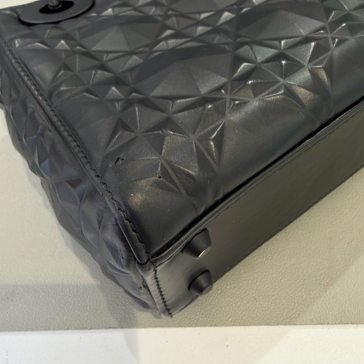 Dior - Lady Dior - Leather - Black - (mini)
