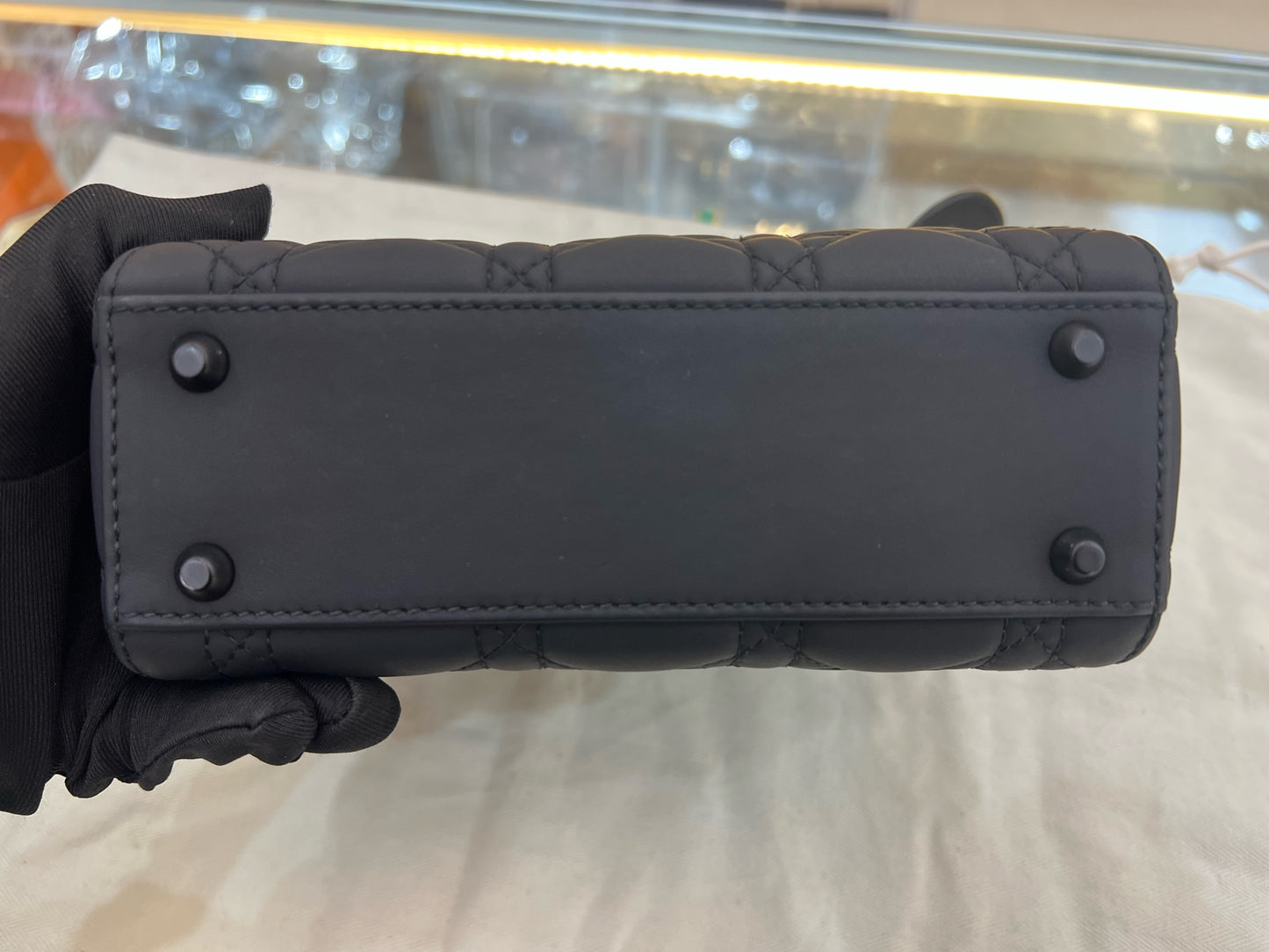 Dior - Lady Dior - Leather - Black - (mini)