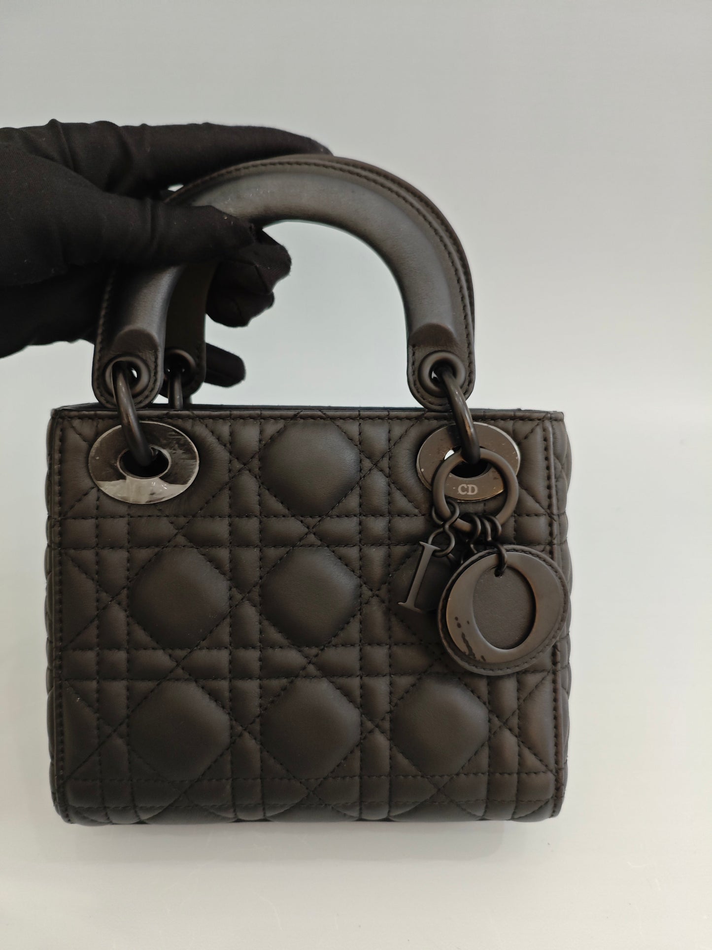 Dior - Lady Dior - Leather - Black - (mini)