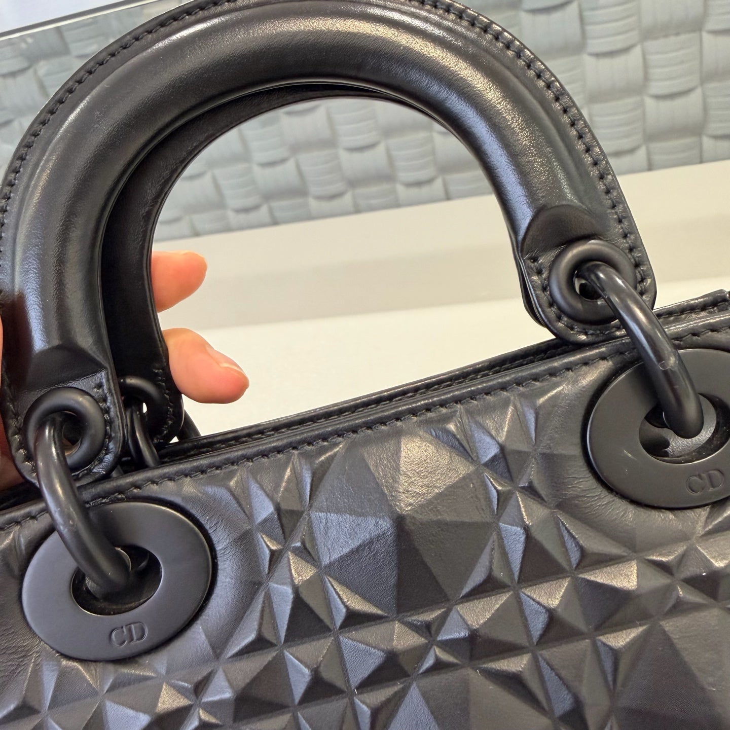 Dior - Lady Dior - Leather - Black - (mini)