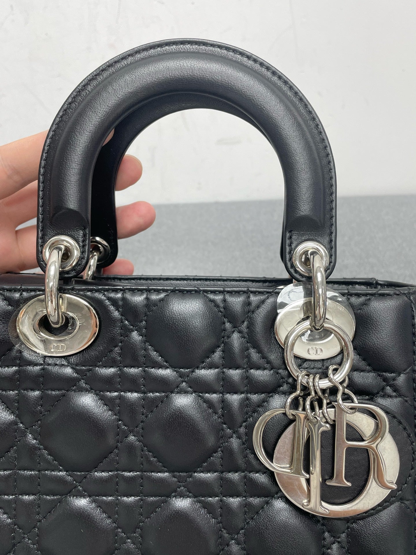 Dior - Lady Dior - Leather - Black - (mini)