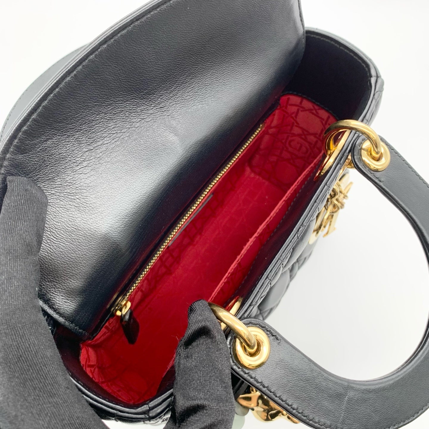 Dior - Lady Dior - Leather - Black - (mini)