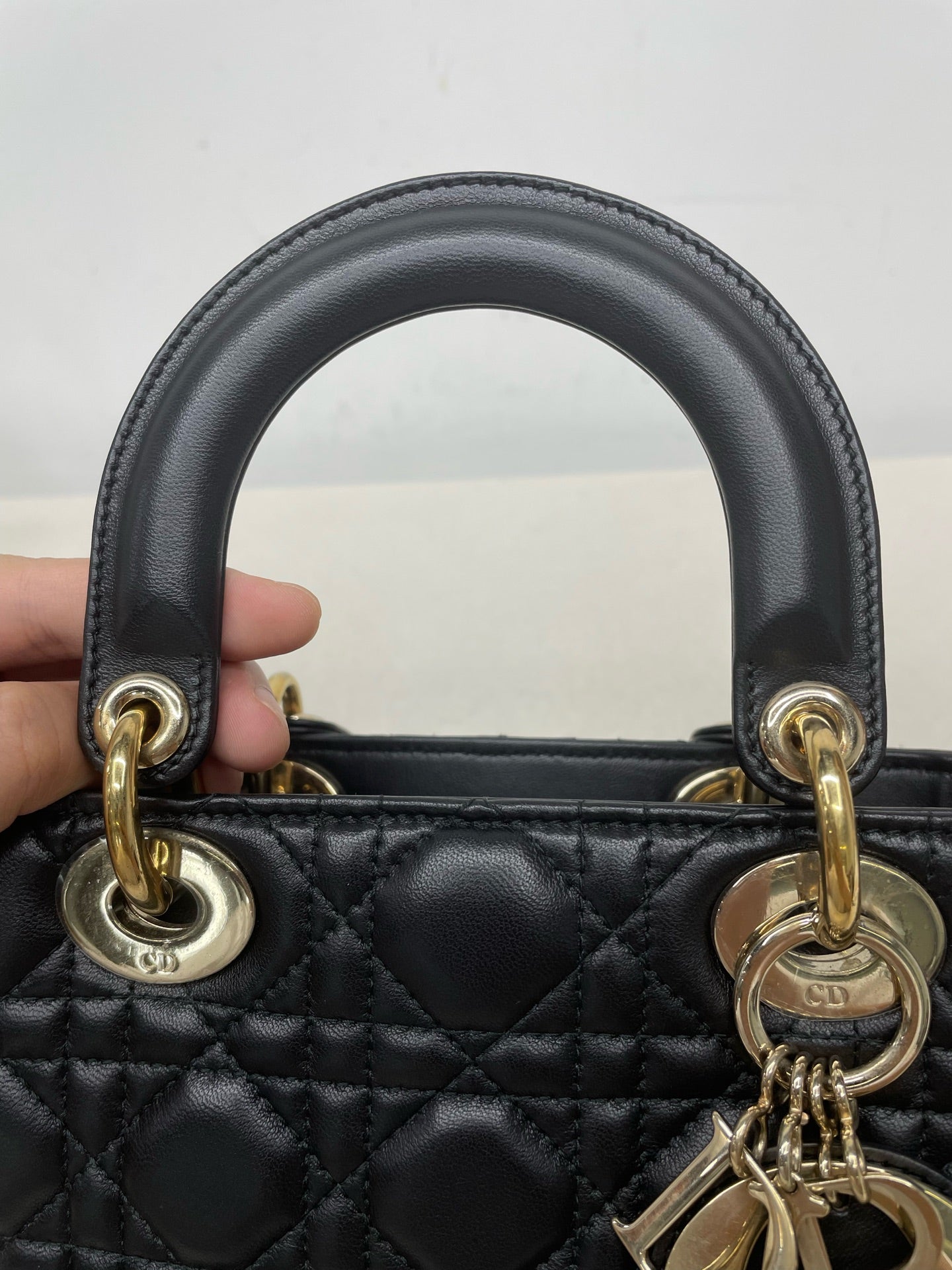 Dior - Lady Dior - Leather - Black - (mini)