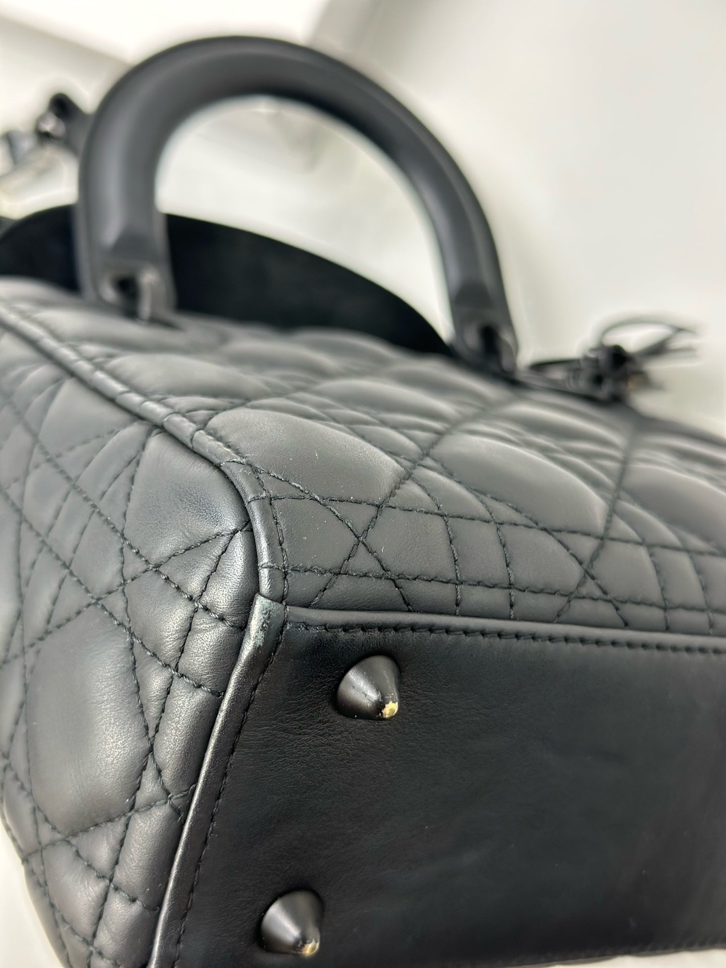 Dior - Lady Dior - Leather - Black - (mini)
