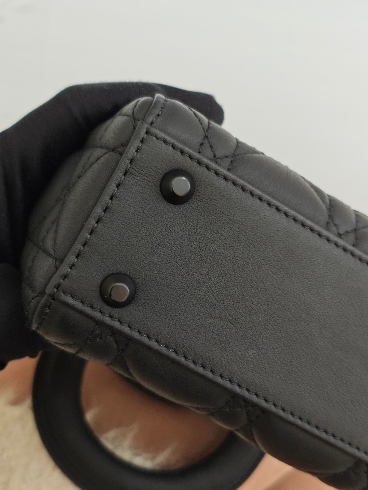 Dior - Lady Dior - Leather - Black - (mini)