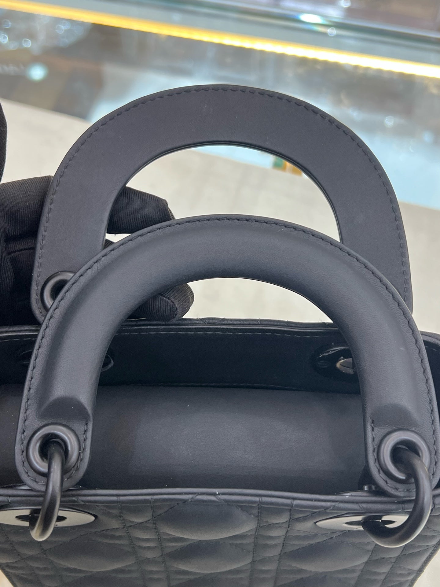 Dior - Lady Dior - Leather - Black - (mini)