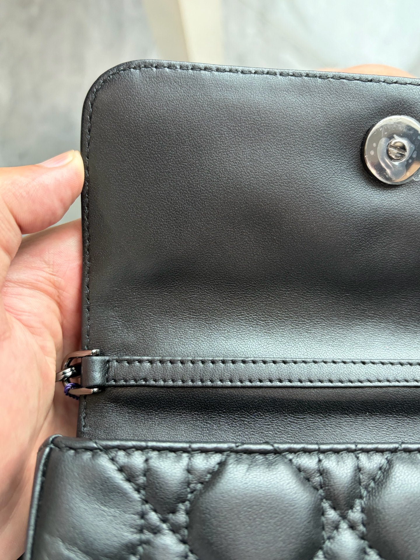 Dior - Lady Dior - Leather - Black - (mini)