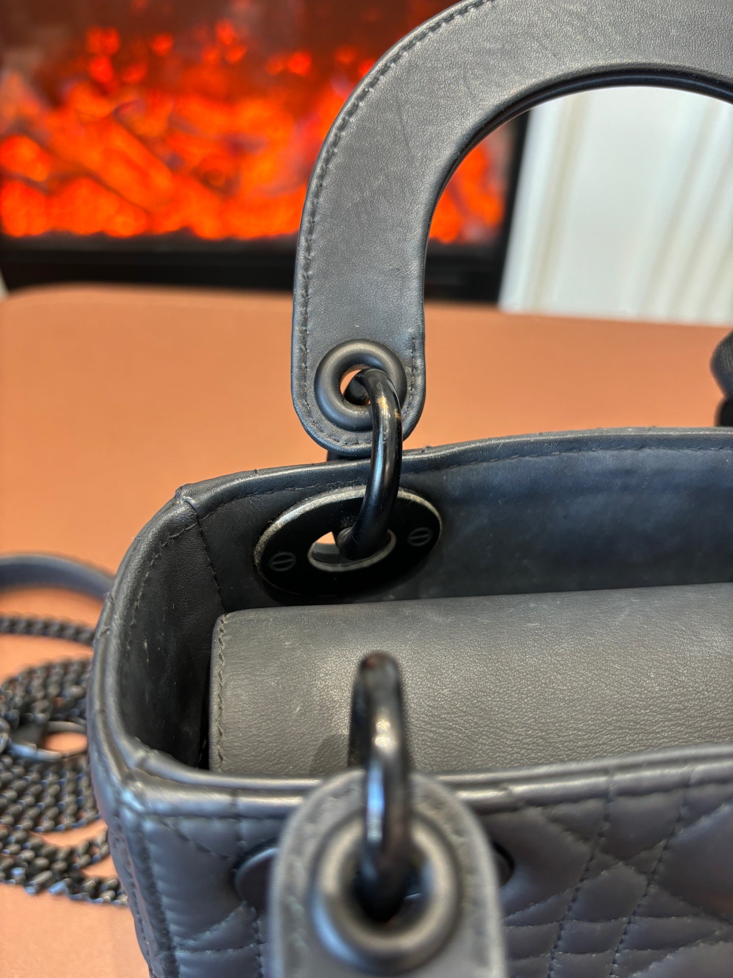 Dior - Lady Dior - Leather - Black - (mini)