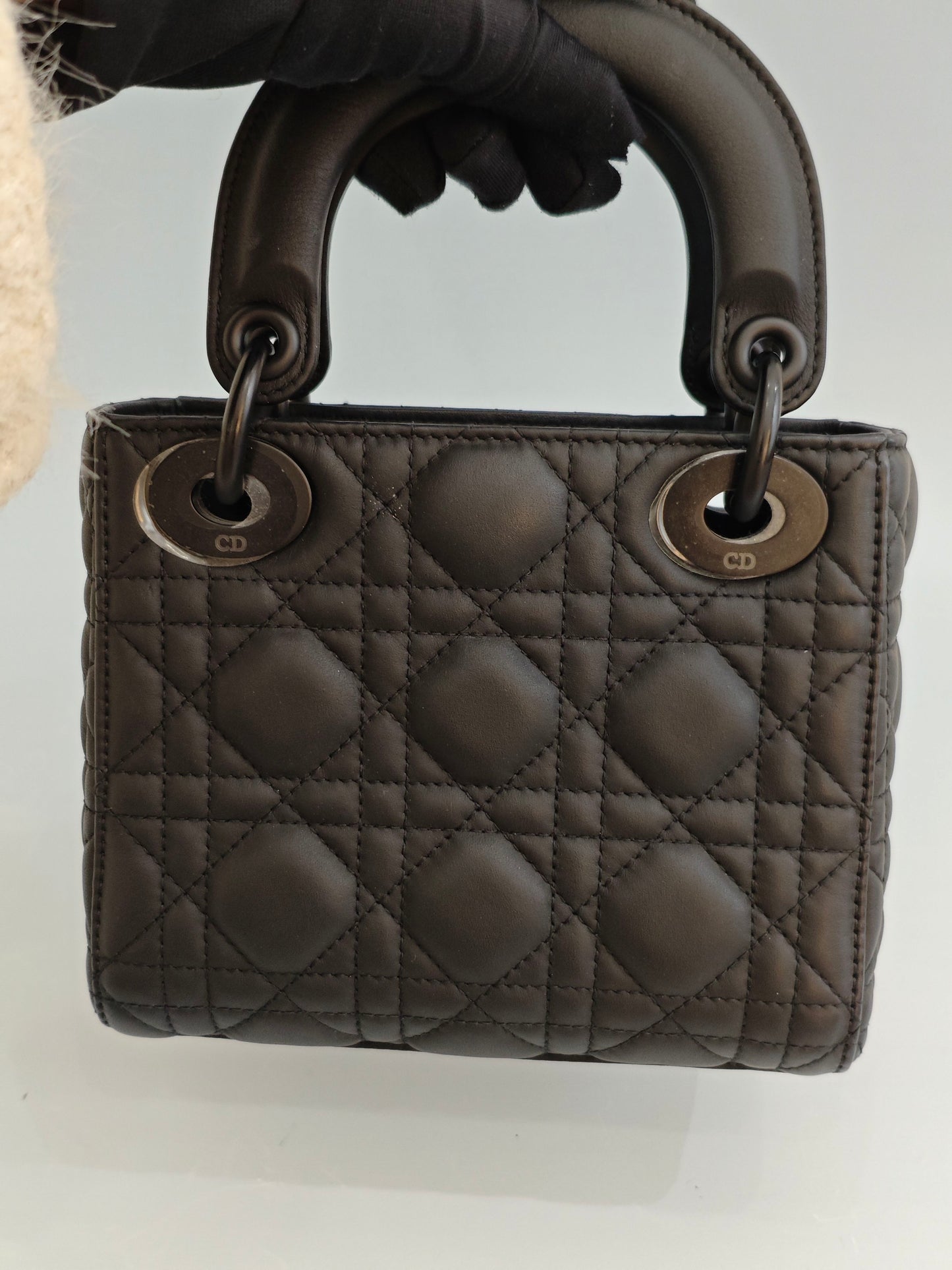 Dior - Lady Dior - Leather - Black - (mini)