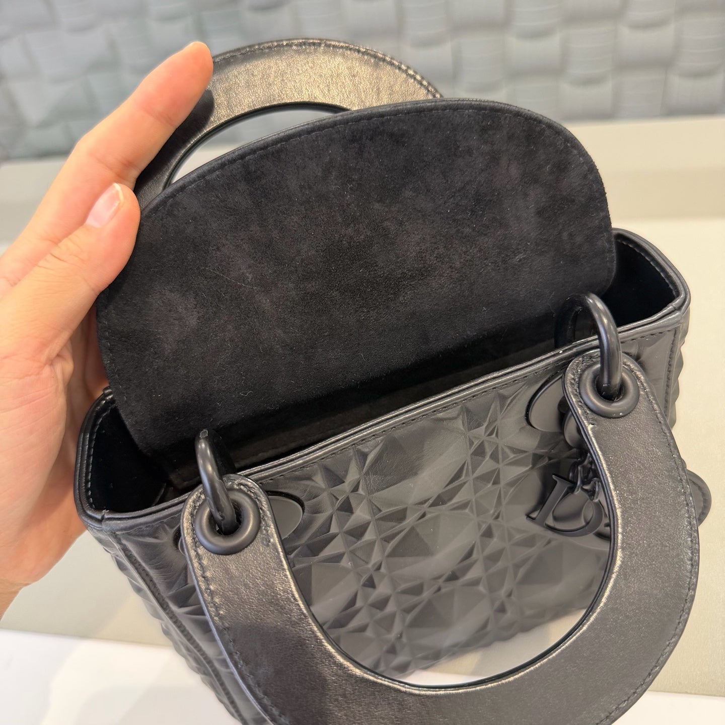 Dior - Lady Dior - Leather - Black - (mini)