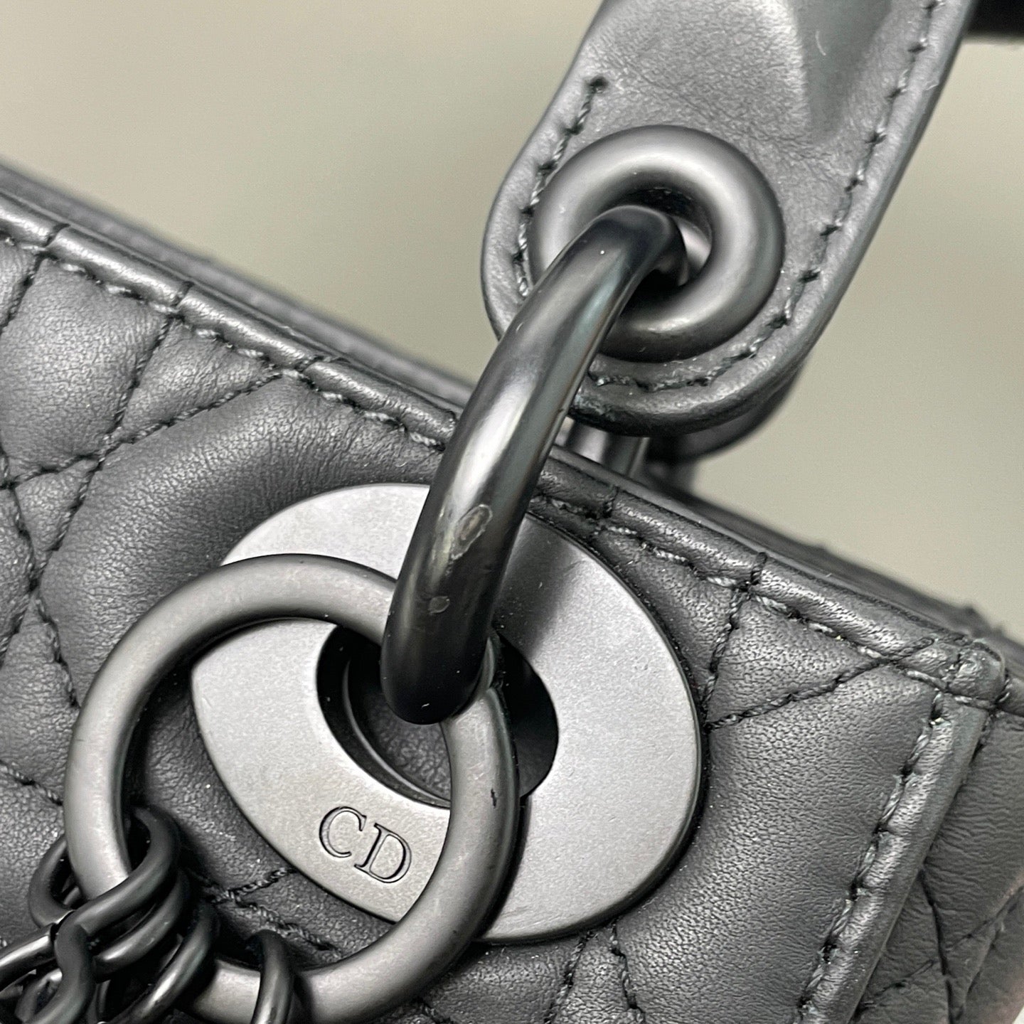 Dior - Lady Dior - Leather - Black - (mini)