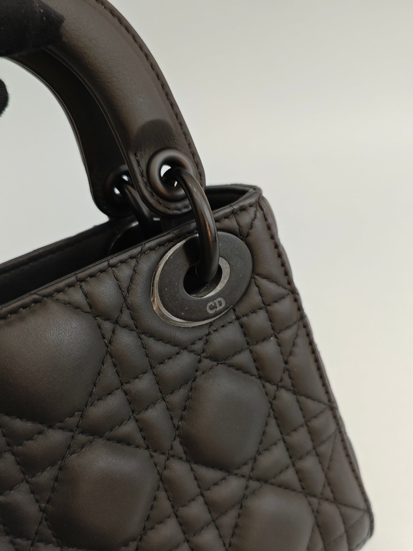 Dior - Lady Dior - Leather - Black - (mini)