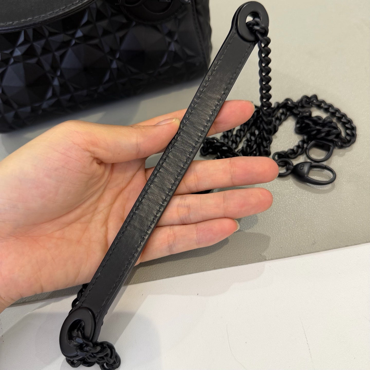 Dior - Lady Dior - Leather - Black - (mini)