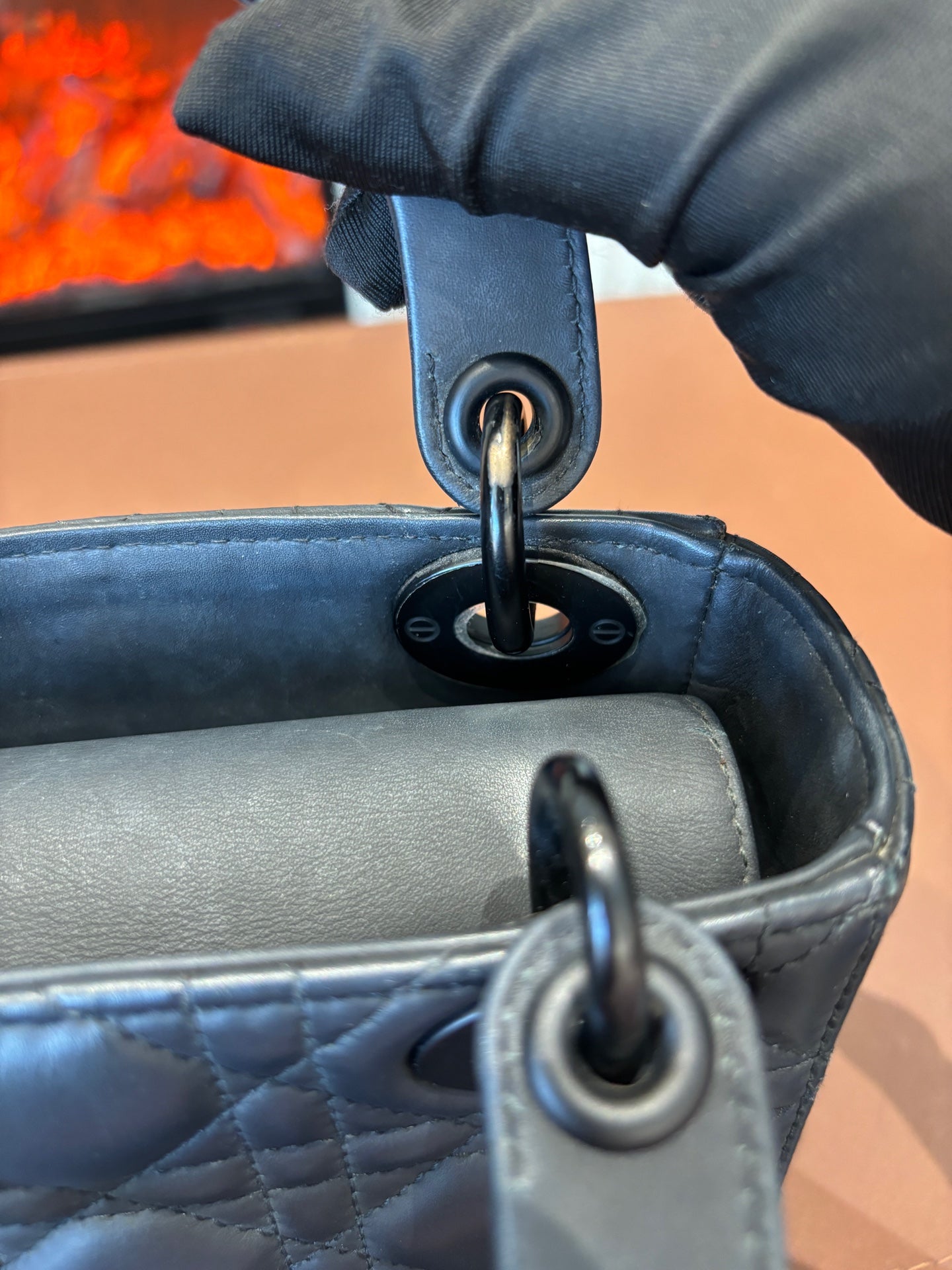 Dior - Lady Dior - Leather - Black - (mini)