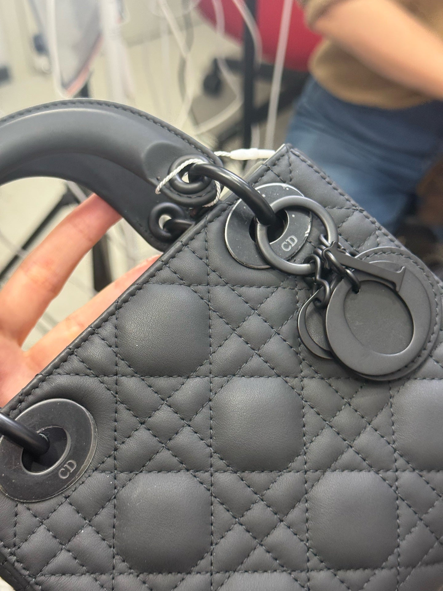 Dior - Lady Dior - Leather - Black - (mini)