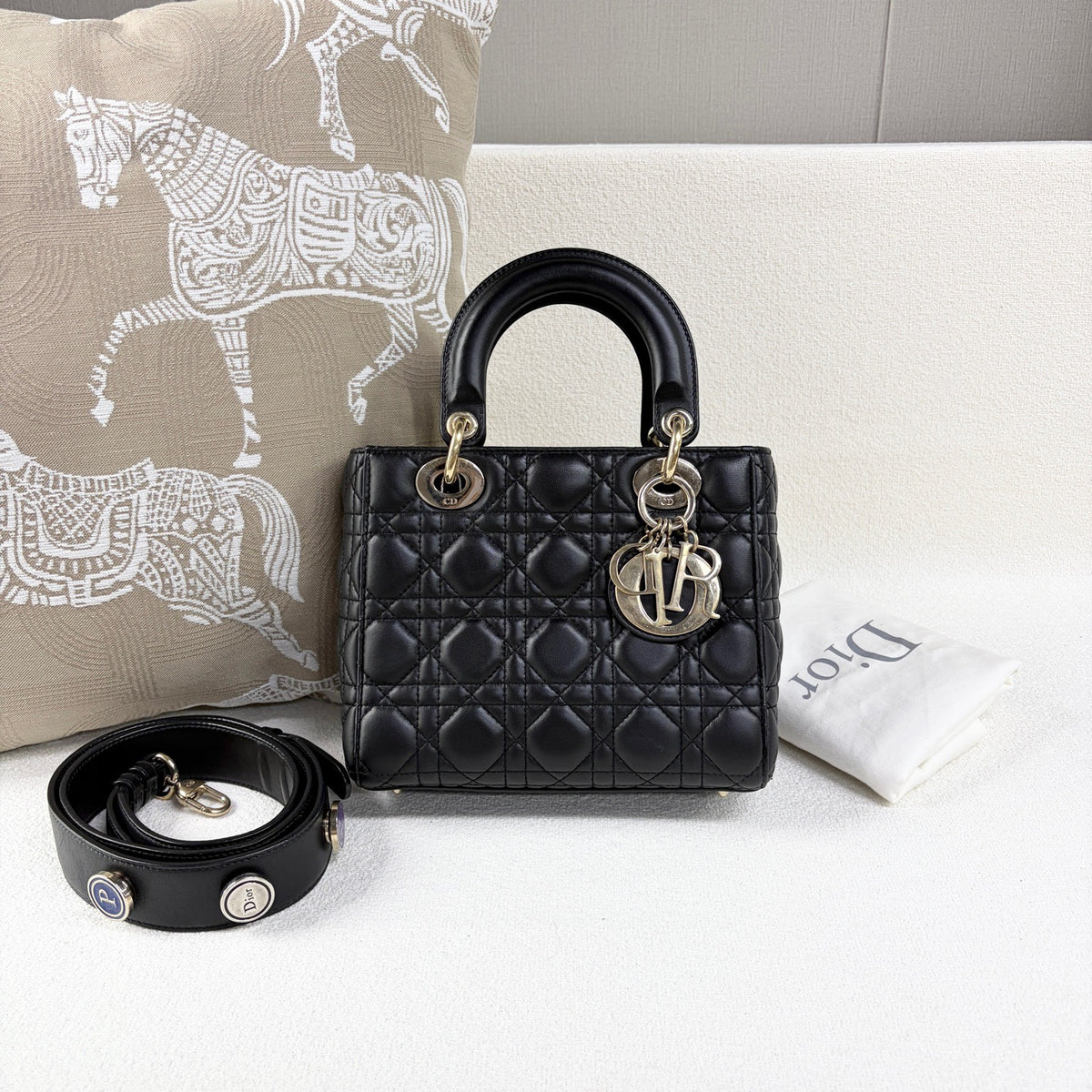 Dior - Lady Dior - Leather - Black - (Other)