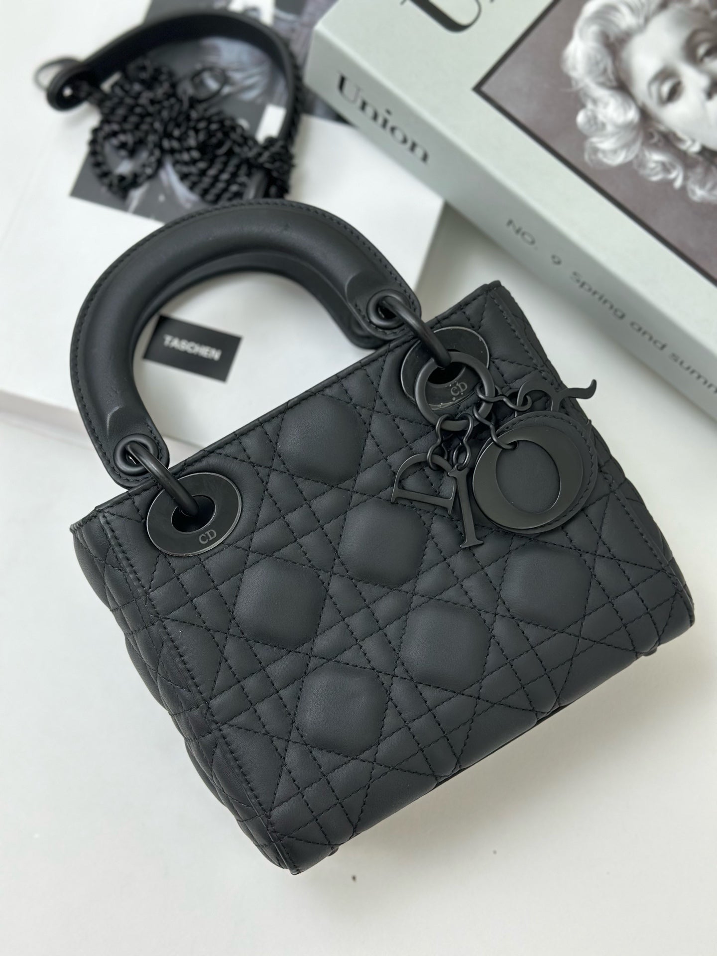 Dior - Lady Dior - Leather - Black - (small)