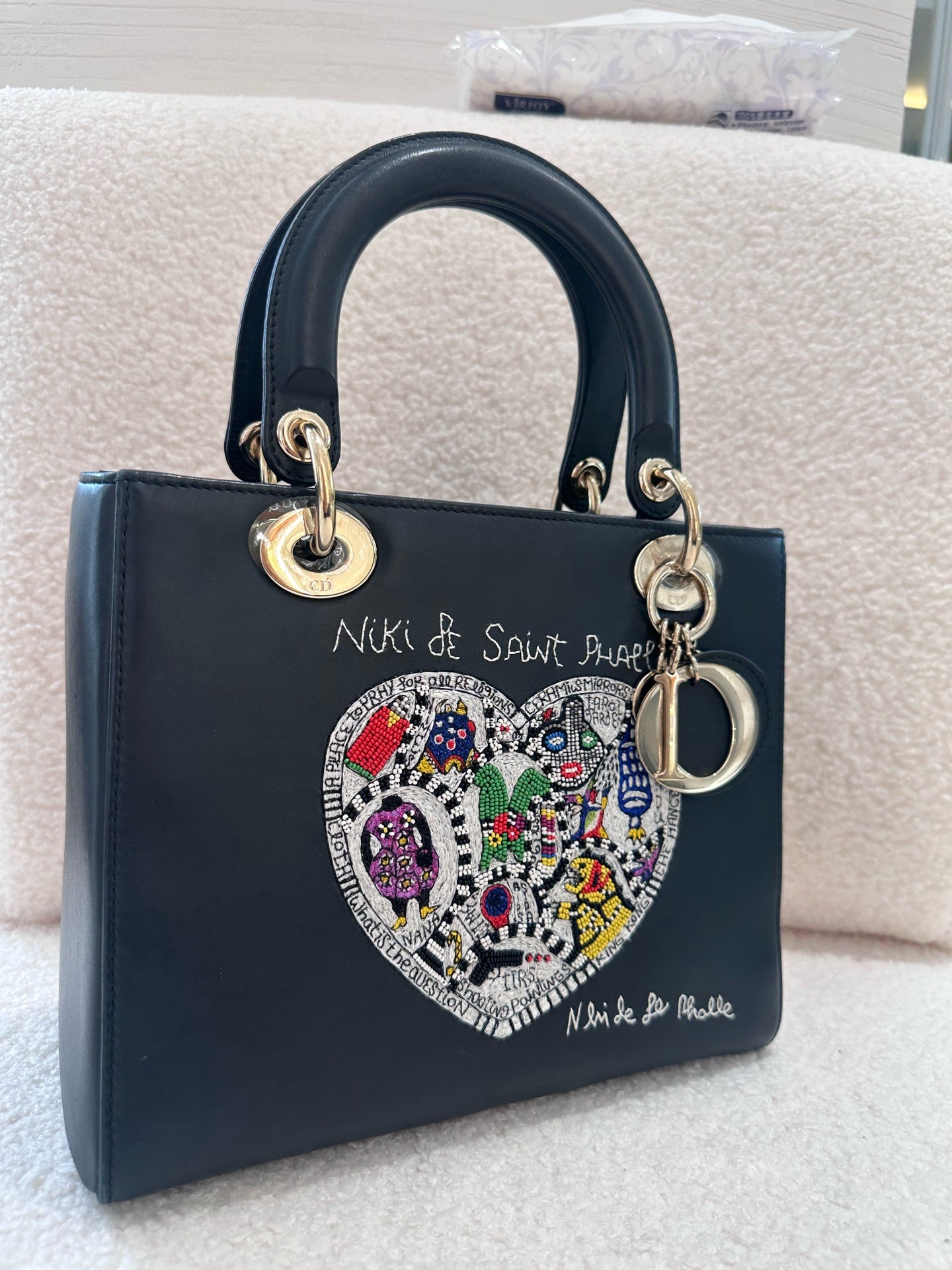 Dior - Lady Dior - Leather - Black - (small)