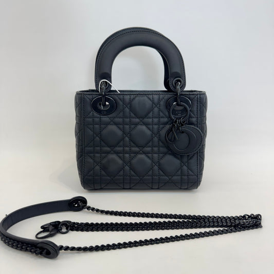 Dior - Lady Dior - Leather - Black - (small)