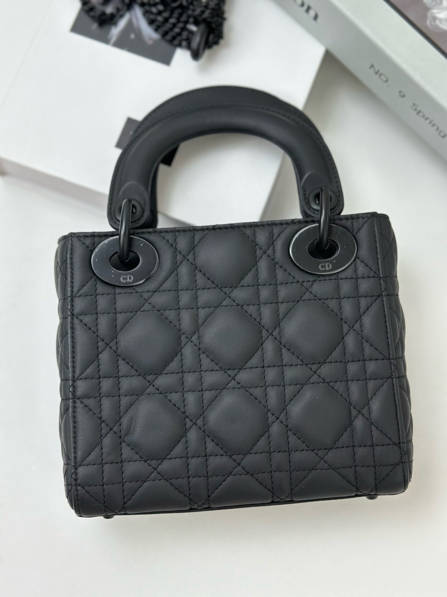 Dior - Lady Dior - Leather - Black - (small)