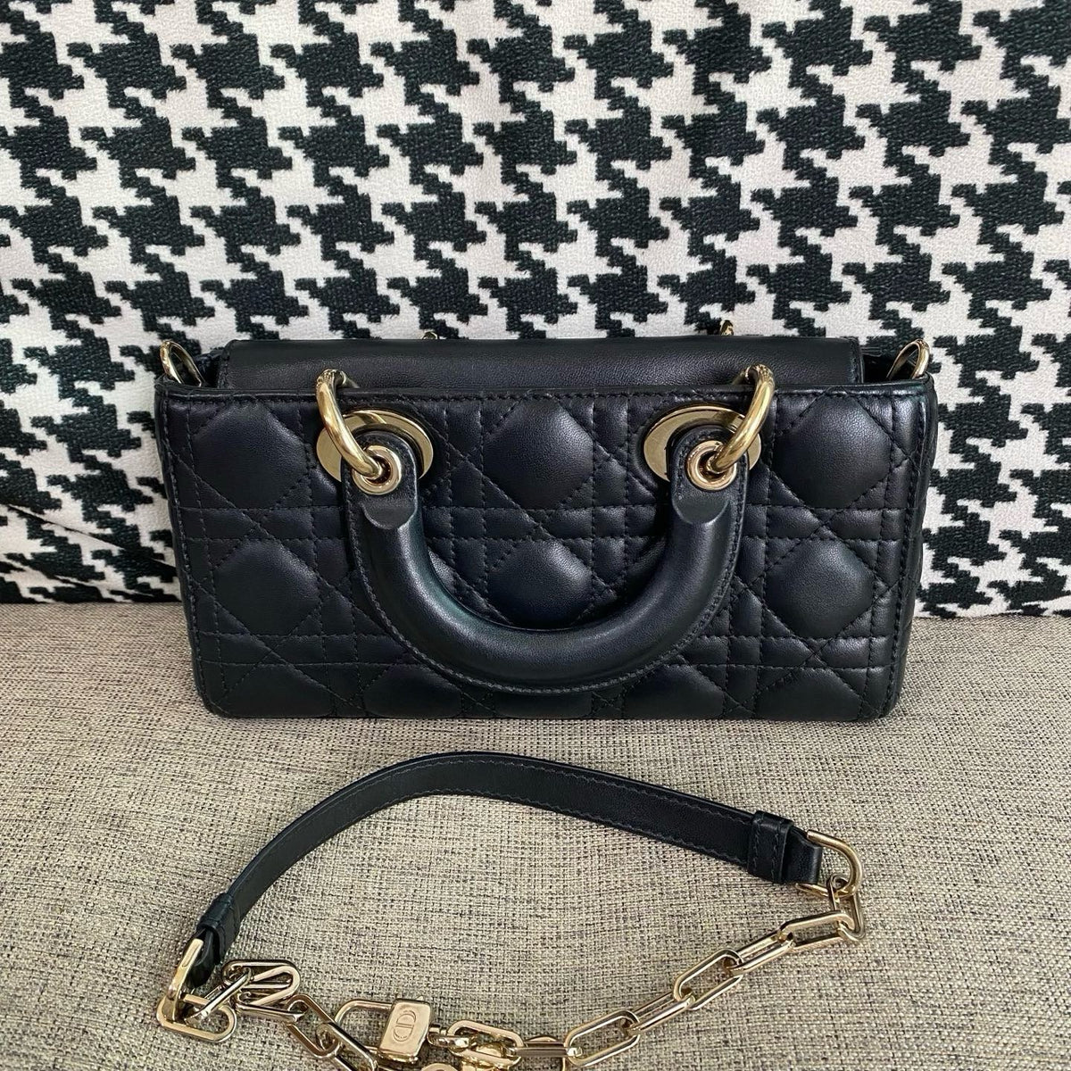 Dior - Lady Dior - Leather - Black - (Small)