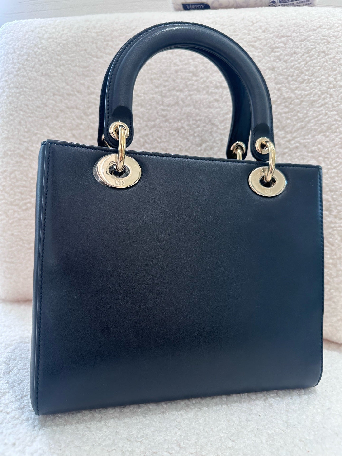 Dior - Lady Dior - Leather - Black - (small)