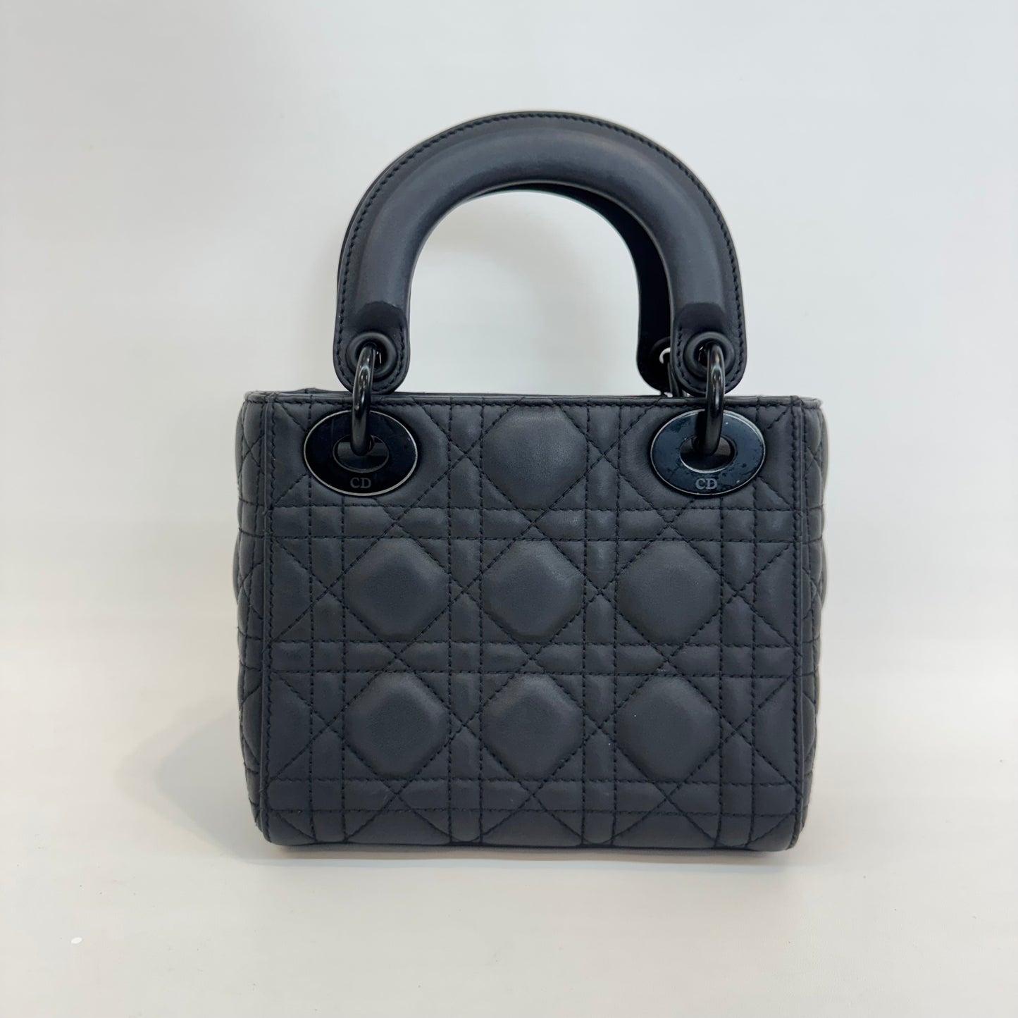 Dior - Lady Dior - Leather - Black - (small)