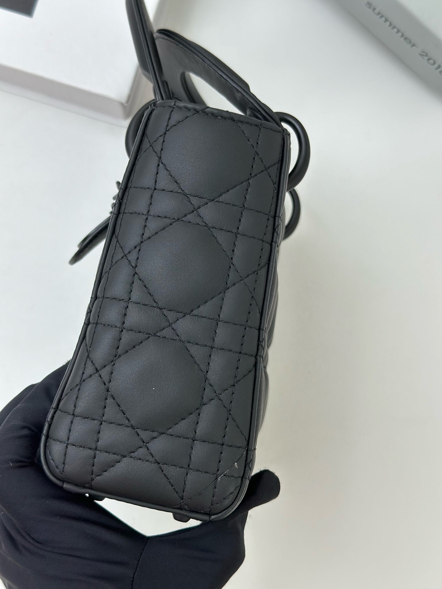 Dior - Lady Dior - Leather - Black - (small)