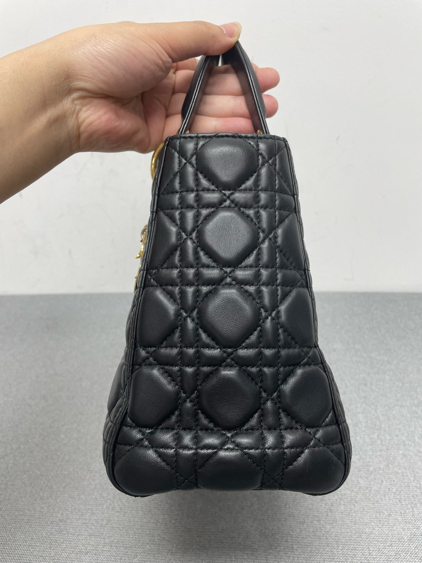 Dior - Lady Dior - Leather - Black - (Small)