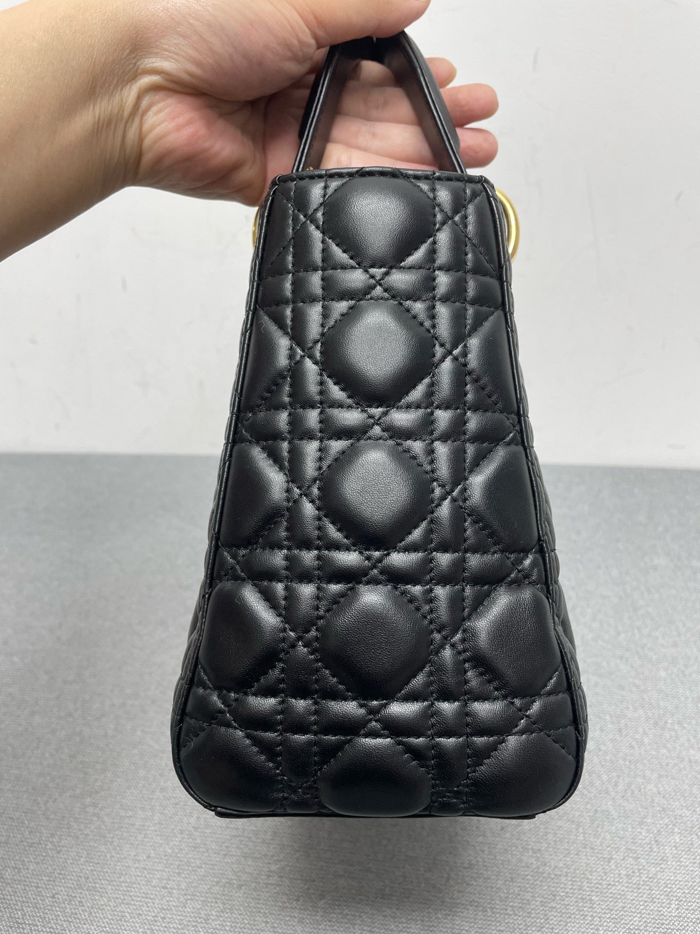 Dior - Lady Dior - Leather - Black - (Small)