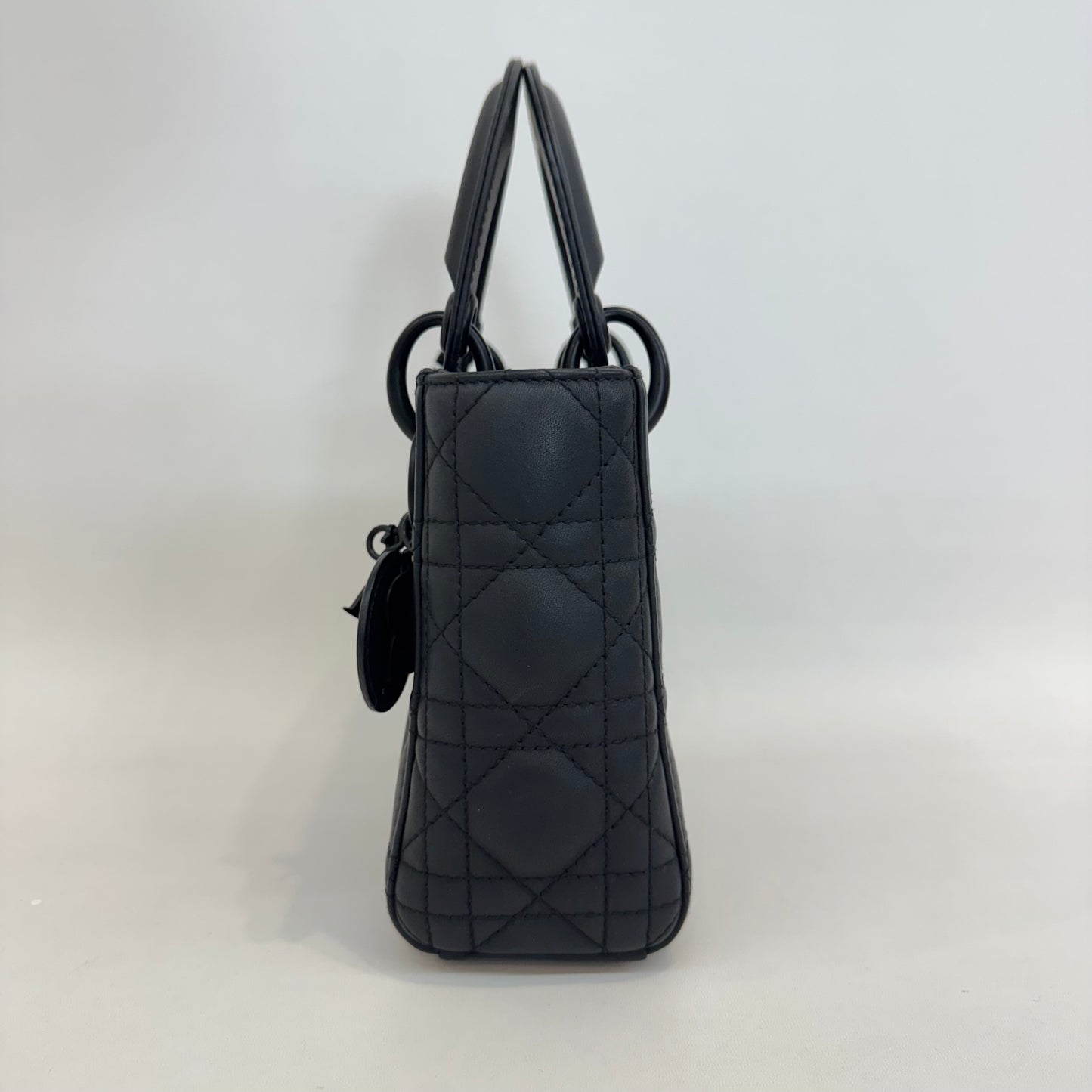 Dior - Lady Dior - Leather - Black - (small)