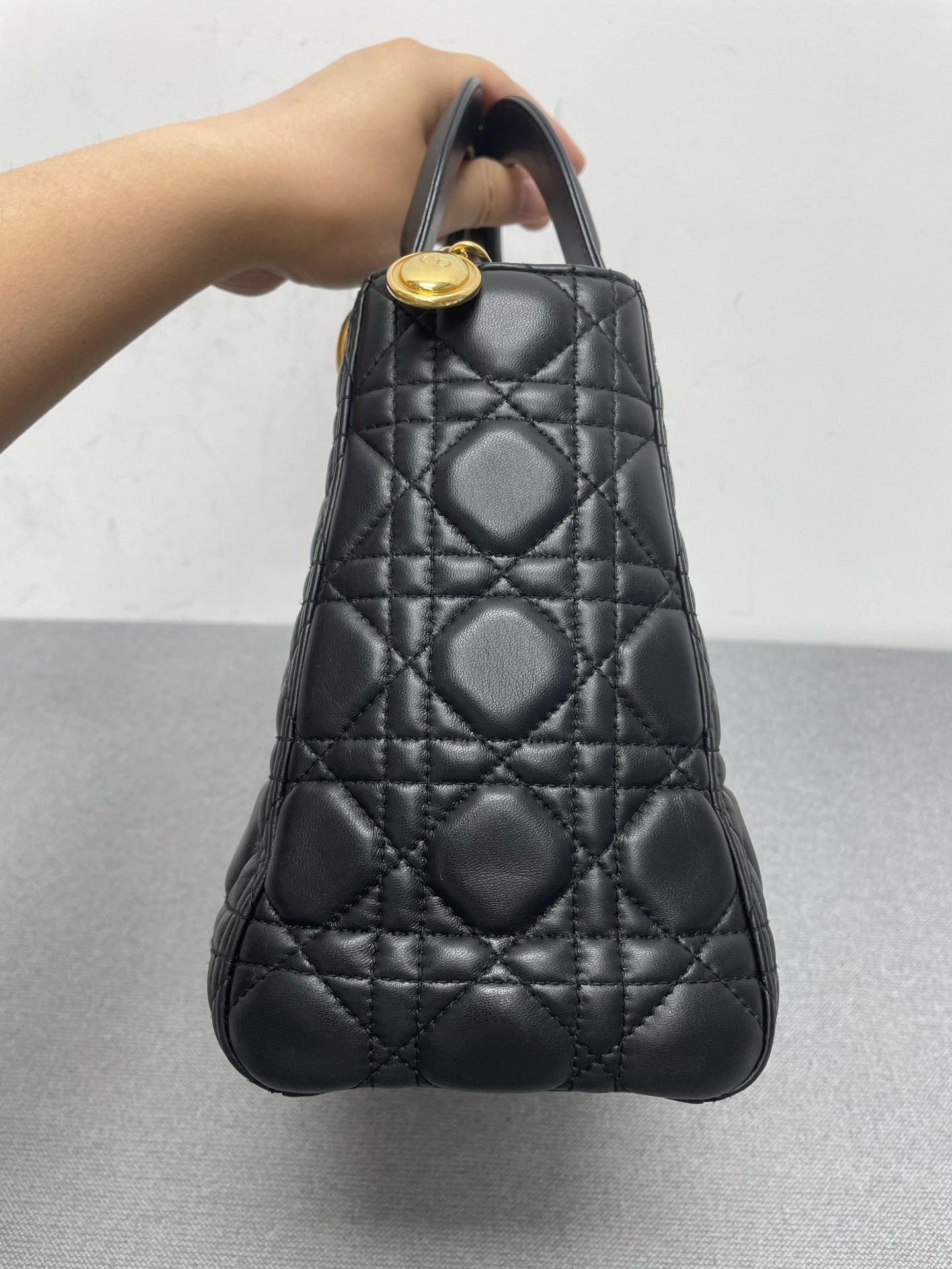 Dior - Lady Dior - Leather - Black - (Small)