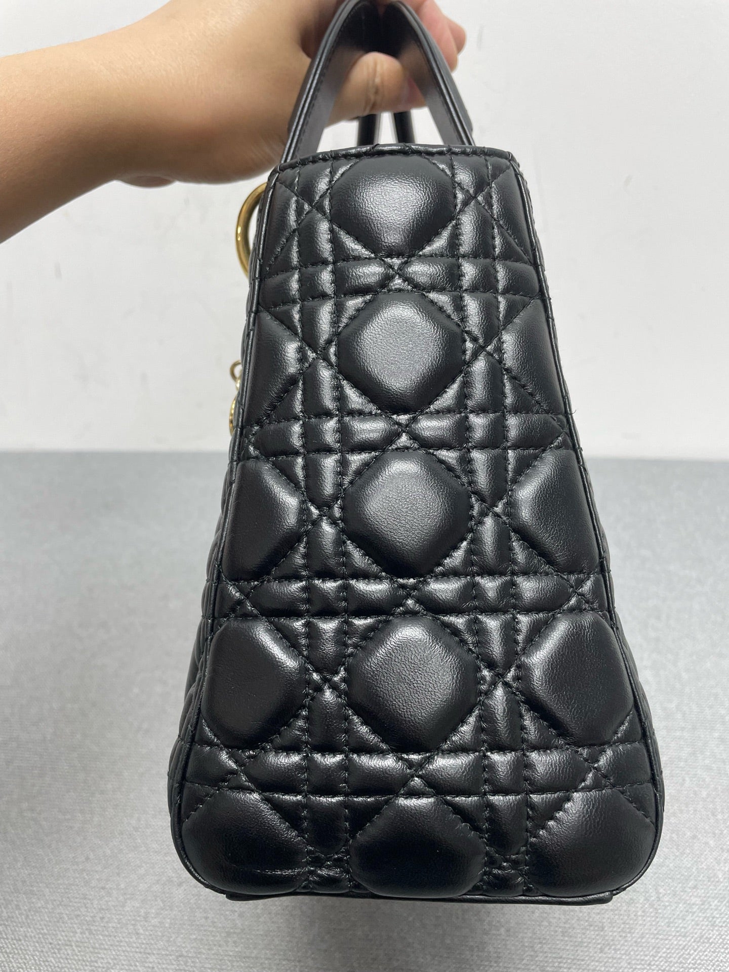 Dior - Lady Dior - Leather - Black - (Small)