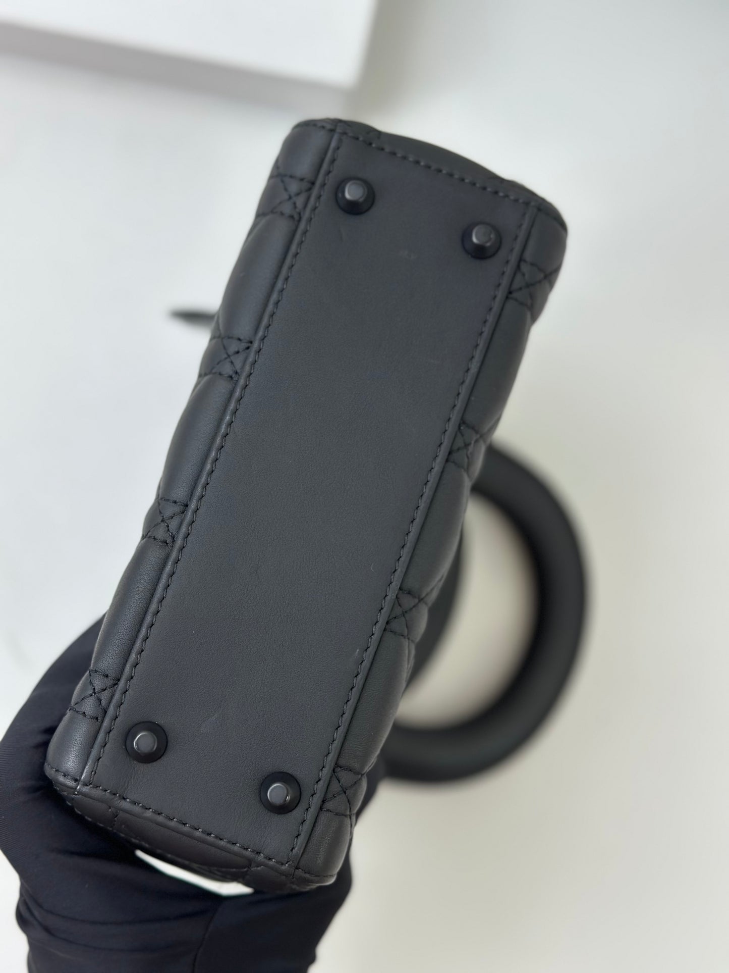 Dior - Lady Dior - Leather - Black - (small)