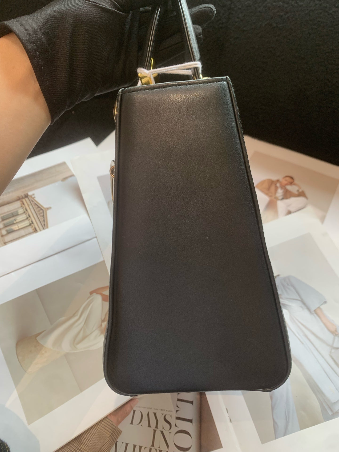 Dior - Lady Dior - Leather - Black - (small)