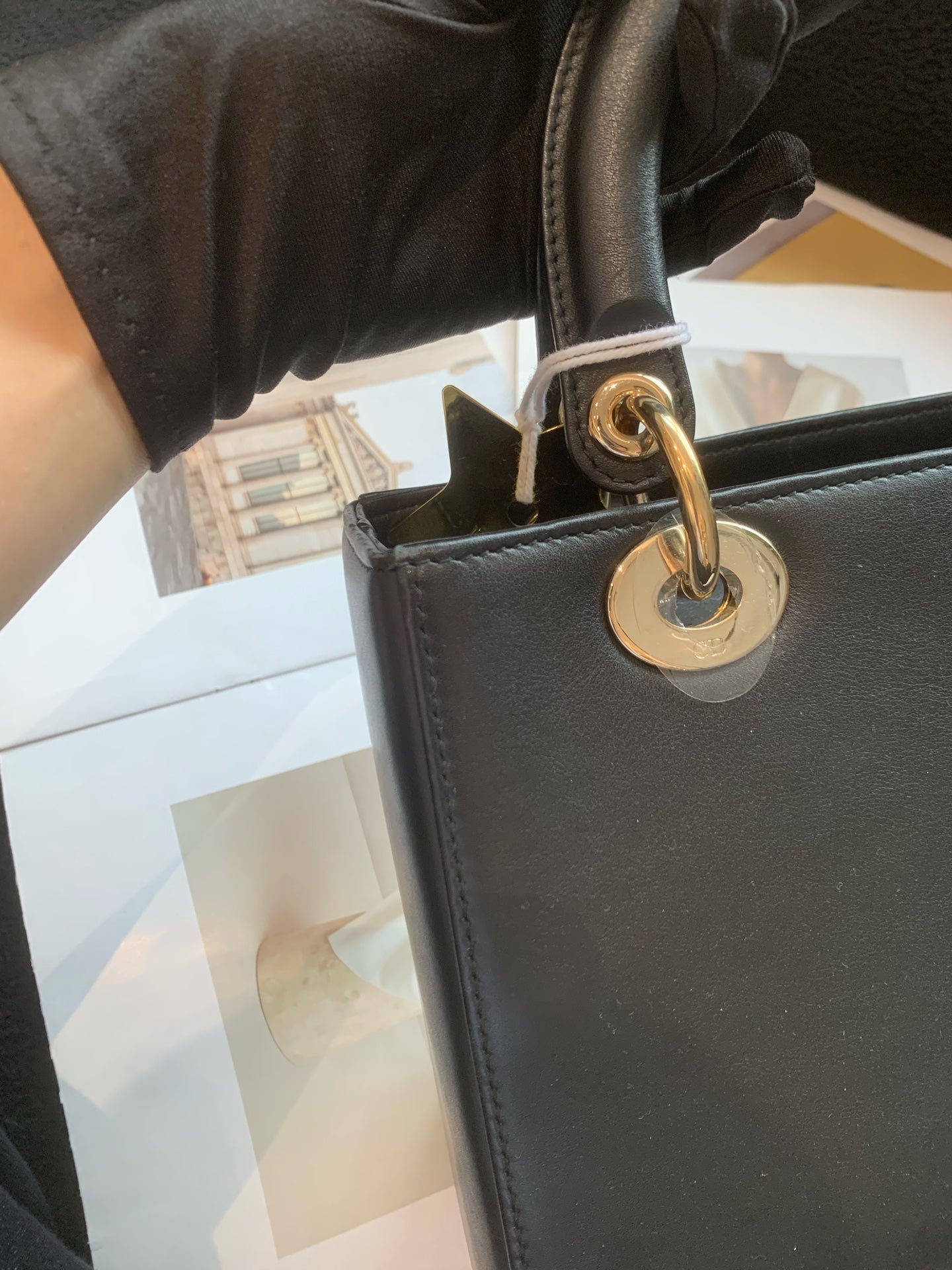 Dior - Lady Dior - Leather - Black - (small)