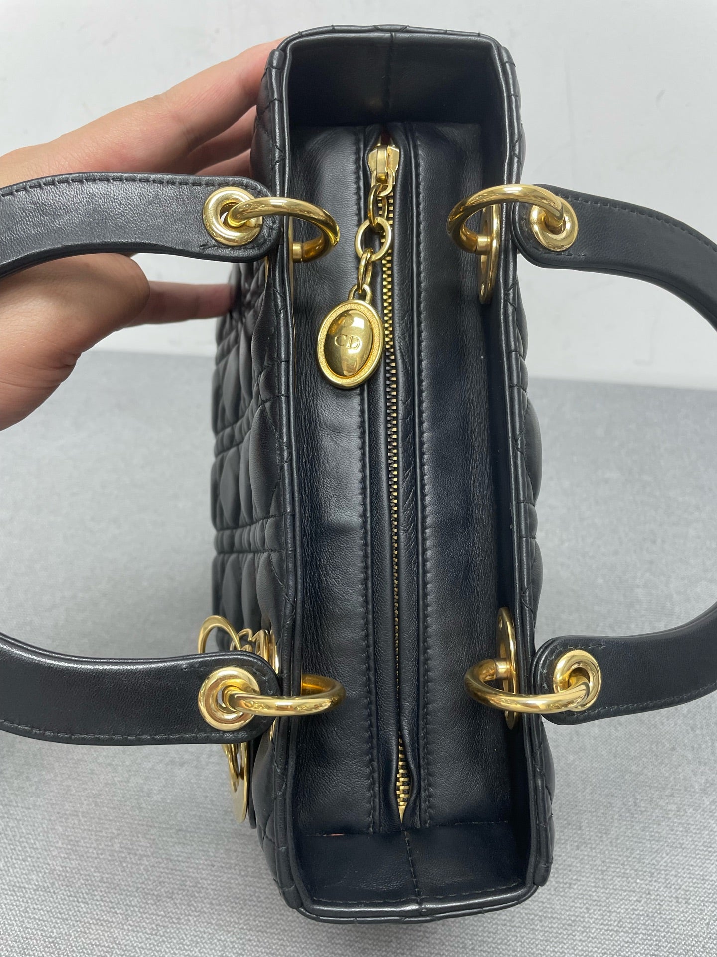 Dior - Lady Dior - Leather - Black - (Small)