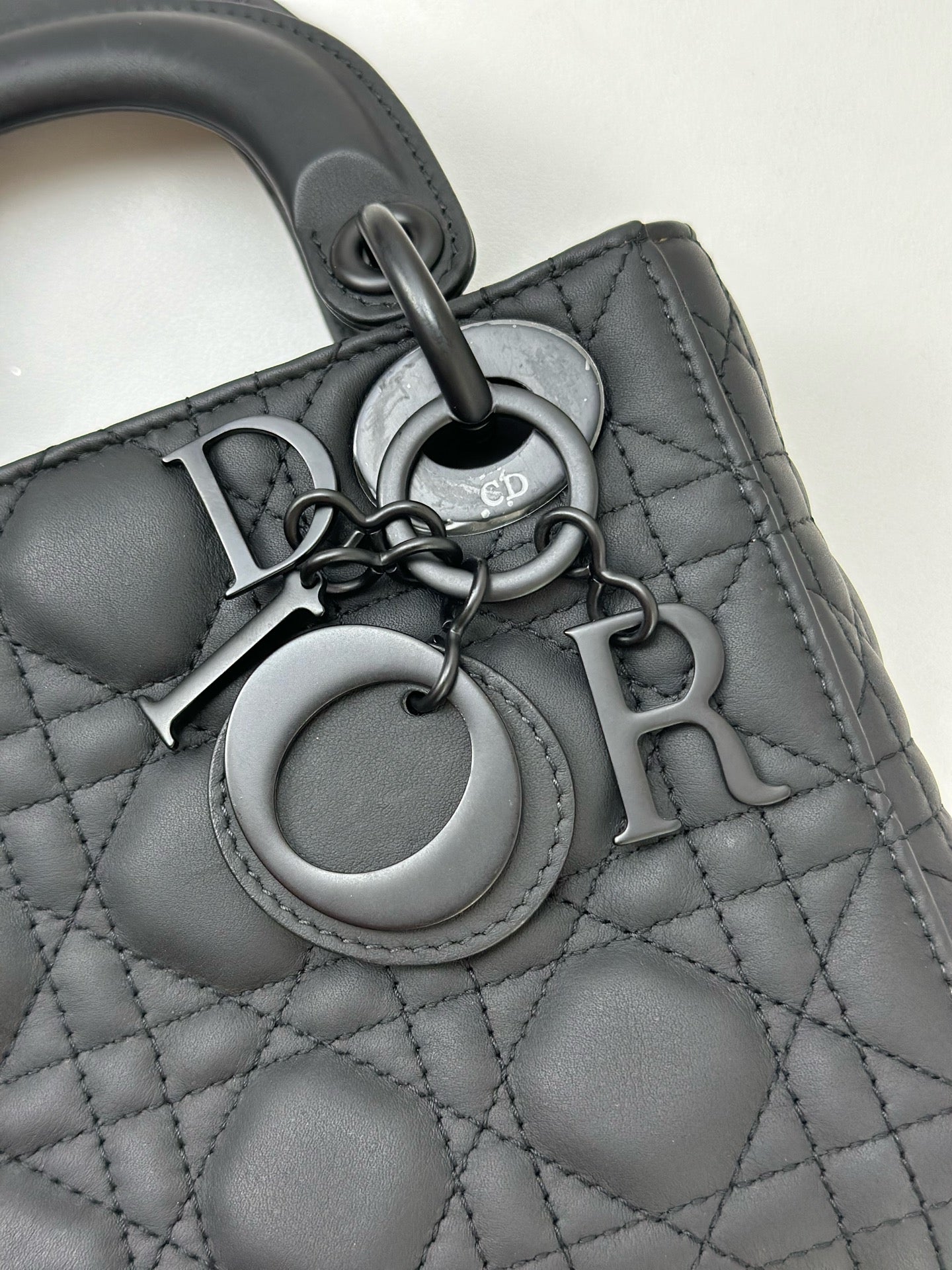 Dior - Lady Dior - Leather - Black - (small)