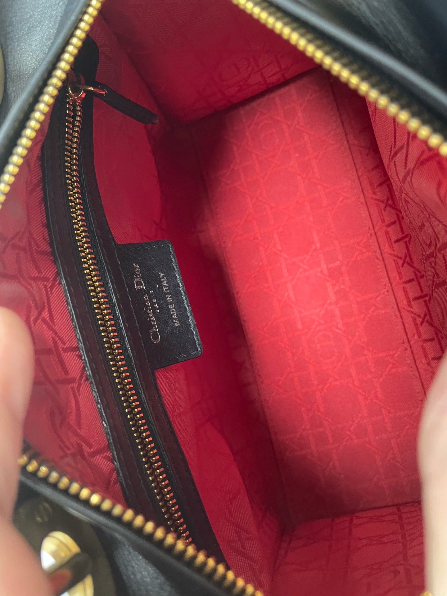 Dior - Lady Dior - Leather - Black - (Small)